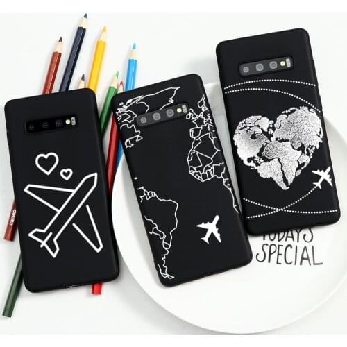 World Map Travel Just Go Phone Case For Samsung Galaxy S10 S20 Ultra S8 S9 Plus A50 A70 A40 A71 A51 A31 A41 M11 M31 Soft Case