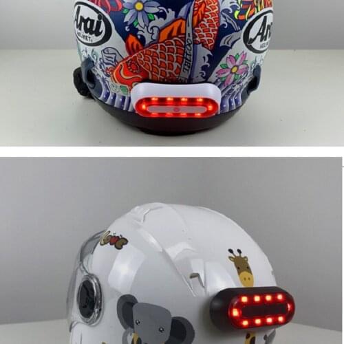 Waterproof rechargeable battery adhesive tape small LED lights for ride the bike for helmet Motorcycle led light