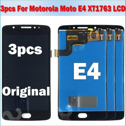 3PCS For Motorola Moto E4 LCD Display Touch Screen Digitizer Assembly XT1762 XT1772 For MOTO E4 LCD Display Replacement
