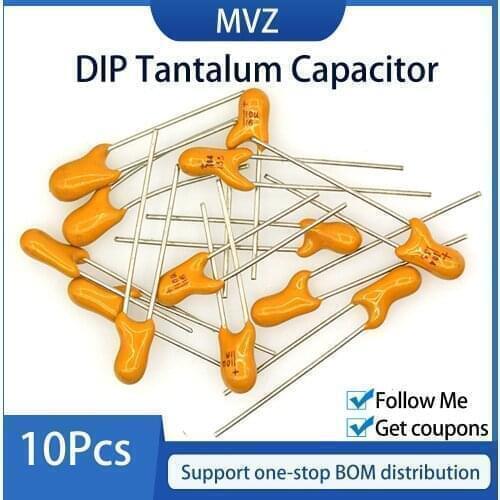 10PCS DIP Tantalum Capacitor 16V 25V 35V 50V 100UF 107F 1UF 105H 2.2UF 225H 4.7UF 475H 10UF 106H 22UF 226H 47UF 476H 100UF 107H