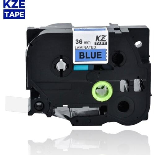 36mm Tze561 Black on Blue Laminated Label Tape Cassette Cartridge label ribbon tze tape Tze-561 tze 561 tze561 for P-touch PT