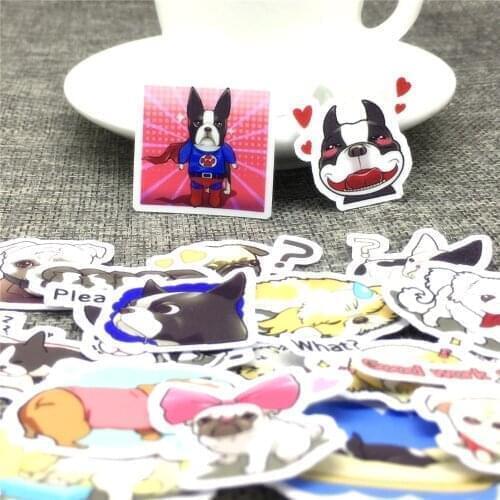 40 pcs Cartoon dog daily behavior Stickers Scrapbooking Decoration DIY toy phoneAblum Diary Label Sticker Kawaii Stationery