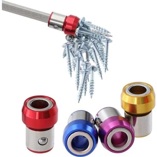 6.35mm Screwdriver Bit Magnetic Ring Metal Anti-Corrosion Strong Magnetizer Screws Screwdriver Bit Holder