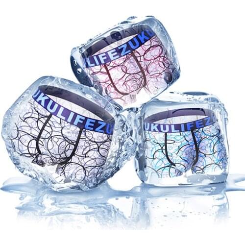 6 Pcs/Lot Mens High-End Ice Silk Soft Trendy Comfortable Underwear