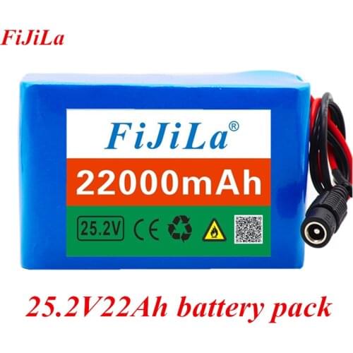 6s4p 24V 22Ah 18650 Battery Lithium Battery 25.2v 22000mAh Electric Bicycle Moped /Electric/Li ion Battery Pack with pack BMS