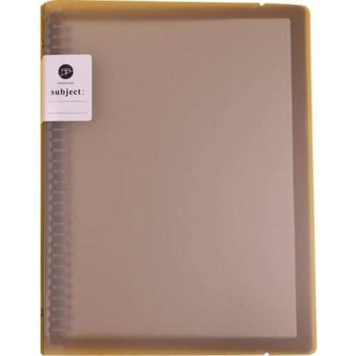 A5/B5 20 Rings Spiral Notebooks 60 Sheets PP Cover Note Books English/Grid/Lined Paper Journals Home School Supplies for Student