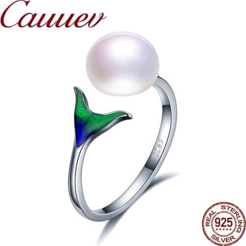 Cauuev Women's Silver Rings