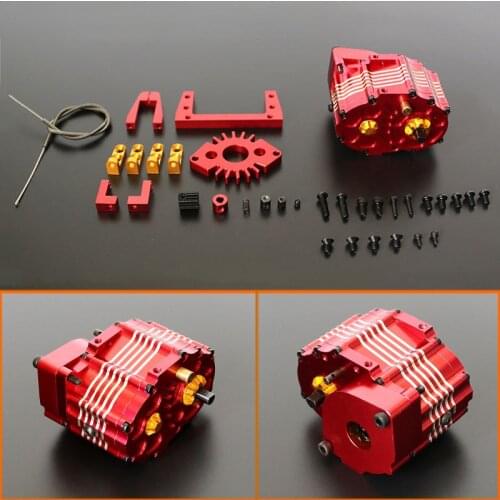 Two-speed Planetary Gearbox Wave for 1/14 Tamiya RC Truck Trailer Tipper Scania MAN Benz Actros Volvo Car Diy Parts