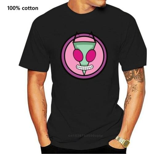 Invader Zim Minimalistic Head Art mens (womans available) t shirt white
