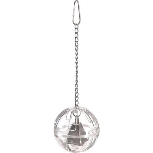 CAITEC Parrot Toys Foraging Ball with Bell Bite Resistant Foraging Bird Toy for Medium Size Parrots