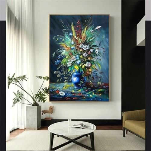 Flower Paintings on Canvas Wall Pictures Posters and Prints for Home Living Room Wall Art Cuadros Decoracion Home Decoration