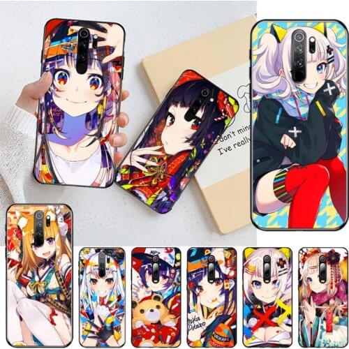 Mika Pikazo TPU black Phone Case Cover Hull for Redmi 8A Note 9 8 8T 7 6 6A 5 Go Pro Redmi 9 K20