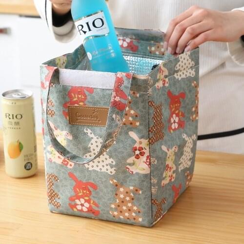 Lunch Bag Multifunction Cooler Bag Multicolor Waterproof Women Hand Pack Thermal Breakfast Box Portable Picnic Causal Travel