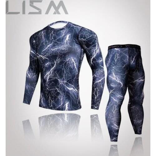 Mens Indoor Warm Fitness Gym Training Long Underwear Sportswear Mens Running Jogging Basketball Football Sports Long Underwear