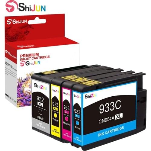 SHIZHI 932XL 933XL Combo Pack Compatible for HP 933 HP 932 Ink Cartridges High Yield HP Officejet 6700 7612 6600 6100 7110 7610