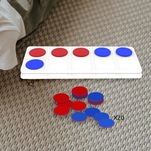 Magnetic Colorful Ten Frames Set Math Games Math Tool for Early Math Home Learning Kindergarten Kids Classroom Demonstration