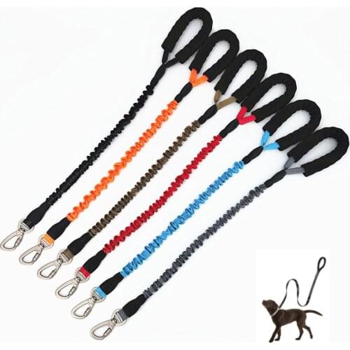 Explosion Proof Dog Leash Nylon Fashion Retractable Elastic Pet Leash Rope Running Training Traction Rope For Large Dog Leashes