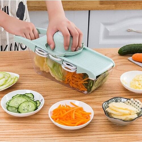 Vegetable Cutter Kitchen Carrot Shredded Grater Artifact Multi-Function Potato Slicer Manual Slicer Gadgets