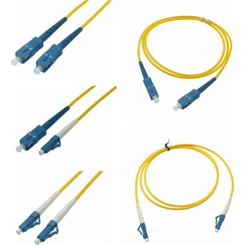 SC To LC LC Singlemode Fiber Optic Patch Cable LC UPC SM 3.0mm 9/125um FTTH Fiber Patch Cord Optical Fiber Jumper 1m 3m 10m 30m