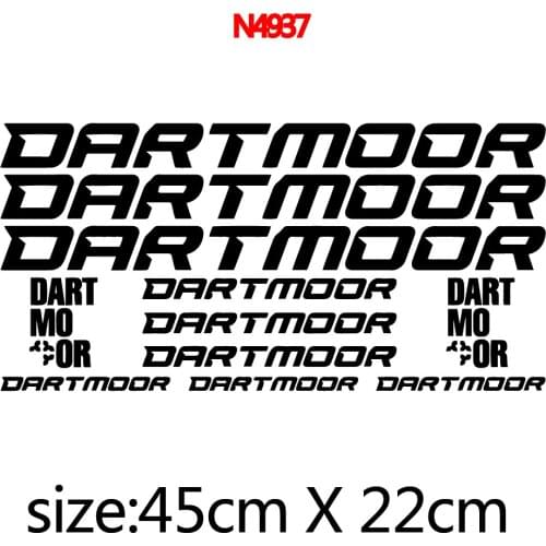 Small Town Reflective RRTMOOR Frame Stickers, Bicycle Accessories, DIY Decorative BIKE tickers, 1 Set