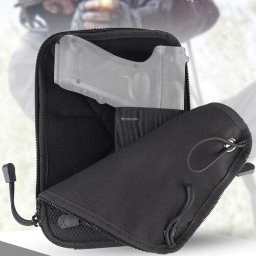 Tactical Concealed Psitol Bag Shooting Hunting Handgun Bag Pouches Military Airsoft Combat Sports Waist Pocket Gun Carry Case