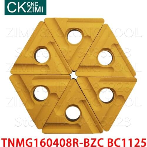 TNMG160408R-BZC BC1125 TNMG 160408 R carbide slotted boring Inserts turning inserts tools CNC lathe cutting tool TNMG for steel