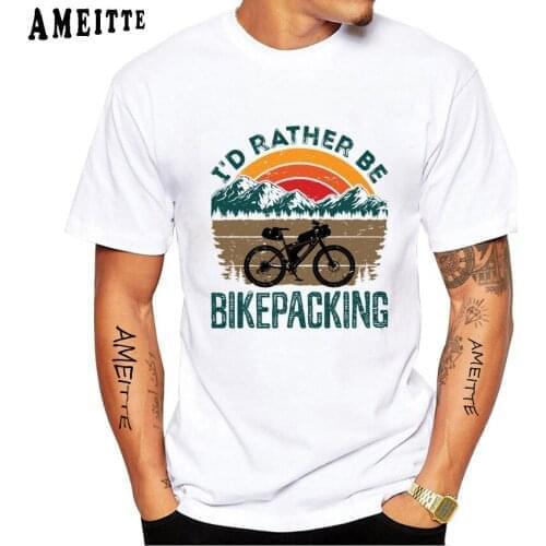 Bicycle Sport Vintage Cycling Love T-Shirt Summer Men Short Sleeve Funny Bike Design Hip Hop Boy Tops Cool White Casual Tees