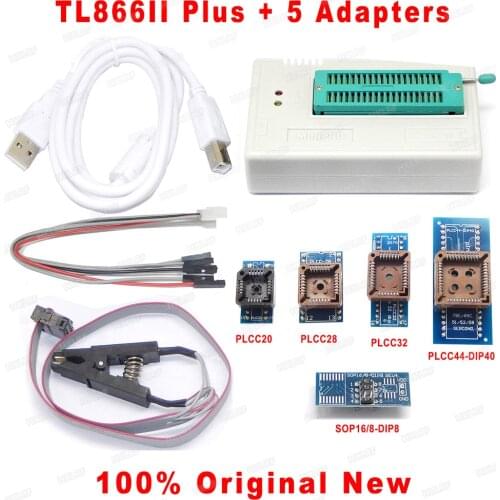 XGECU 100% Original New MiniPro TL866II PLUS Programmer High Speed USB IC EEPROM BIOS Support FLASH\EEPROM\MCU SOP\PL