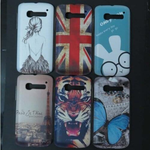1x Butterfly Eiffel Tower Rabbit Wolf UK Tiger US flag Girl Hard Back case cover for Alcatel one Touch Pop C5