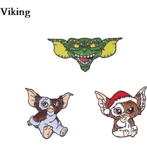 Horror Monster Badges Cool Pins Metal Brooches Lapel Pin Jacket Badge Enamel Pins Brooches Fashion Accessory For Friends G0689