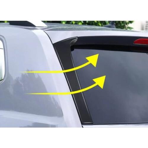 1 Pair Vertical Rear Side Window Canard Spoiler Air Splitter For Volkswagen Teramont 2017-2020 Left+Right D