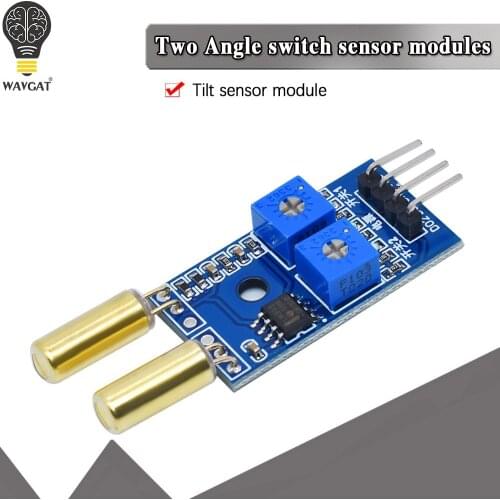 2 Channel Output Tilt Slant Angle Sensor Relay Module Golden SW520D ball switch tilt sensor module For arduino