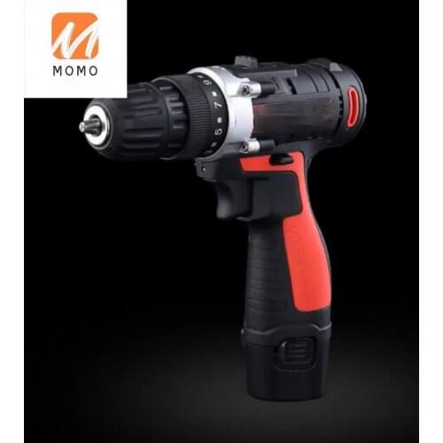 Lithium battery 18v cordless rechargeable 21v drill electric screwdriver set hand power tools combo kits with double speed