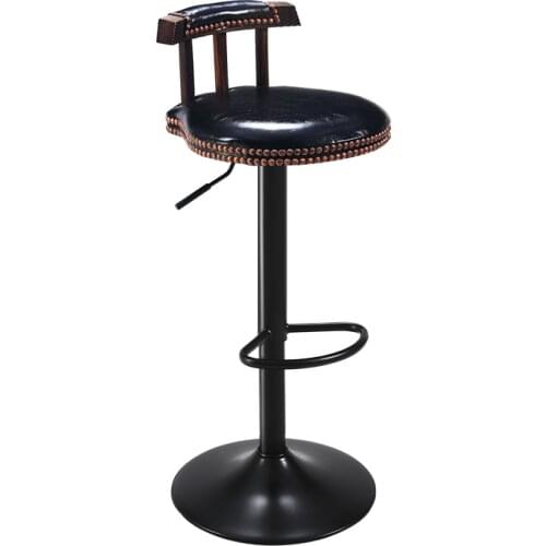 Bar chair swivel lift bar chair high stool retro European front desk cash register chair