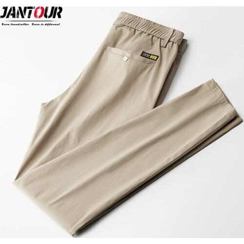 Brand 2021 New Spring Summer New Slim Fit Casual Pants Men Classical Small straight Cotton Thin Trousers Pantalon Homme 28-38