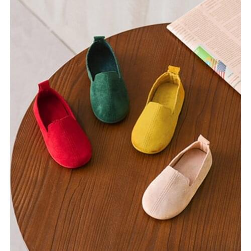 Children Boys Girls Casual Slip on Loafer Moccasins Flats Driving Walking Shoes YH-17