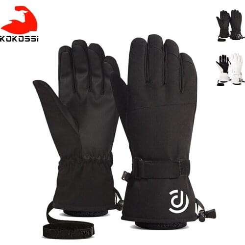 KoKossi Winter Warm Ski Gloves Full Finger Touchscreen Sensitive Men Women Windproof Wear-resistant Snowboard Waterproof Gloves