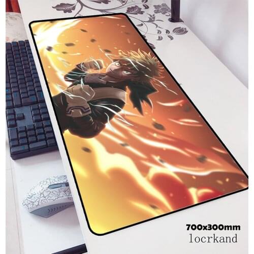 My hero academia mousepad 700x300x3mm office Computer mouse mat gamer gamepad pc ergonomic gaming mousemat desk pad padmouse