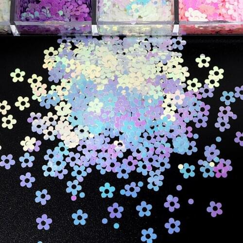 Colorful Butterfly/Plum Blossom Sequins Kawaii Nail Art Charms Glitter Sparkles Flake 3D Nails Manicure Decorations Tips