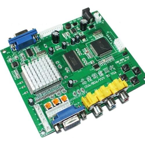 NEW Arcade game RGB CGA EGA YUV to VGA HD video converter board HD9800 GBS8200/ Video Converter Board