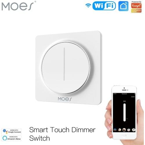 New WiFi Smart Touch Light Dimmer Switch Touch Timer Brightness Memory Smart Life/Tuya APP Remote Control Work with Alexa Google