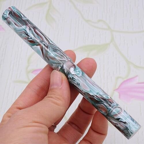 LIY (Live In You) Resin Acetate Fiber Awesome Fountain Pen Schmidt Fine Nib Writing Ink Pen Set for Gift Business Collection-13