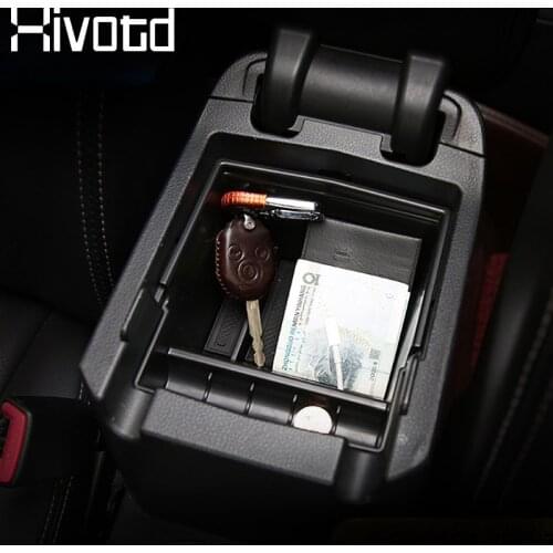 Hivotd For Subaru Forester Armrest Storage Box Center Central Glove Armrest Container Organizer Interior Accessories 2013-2018