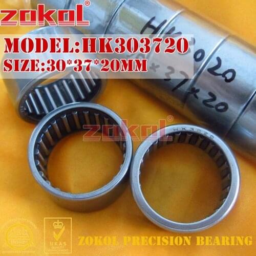 ZOKOL bearing HK3012 HK3016 HK3018 HK3020 HK303712 HK303716 HK303718 HK303720 Needle Roller Bearing 30*37*12/16/18/20mm