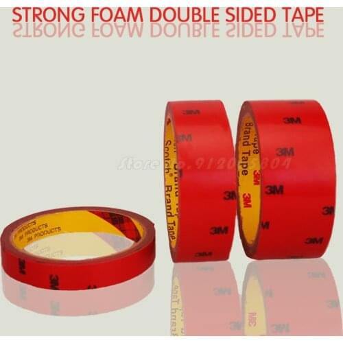 Car Special Double Sided Tape 3M 5608 VHB Gray Strong Acrylic Foam Tape 0.8mm Thickness 3M Double Side Adhesive Wall Decoration