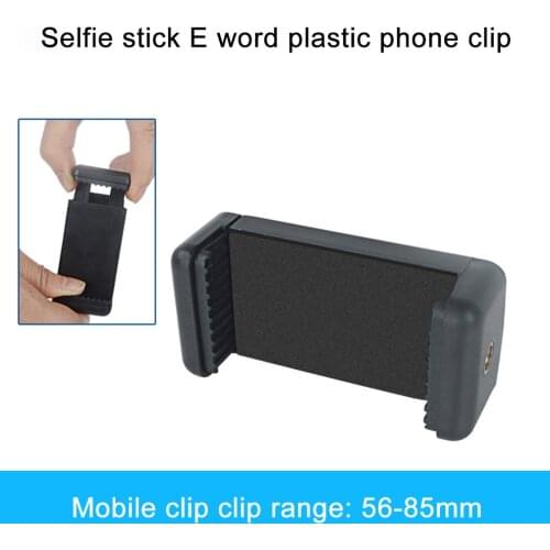 Durable Mobile Phone Clip Adapter Universal For Tripod Monopod Holder Clamp Bracket Stand Holder Mount Black Retractable