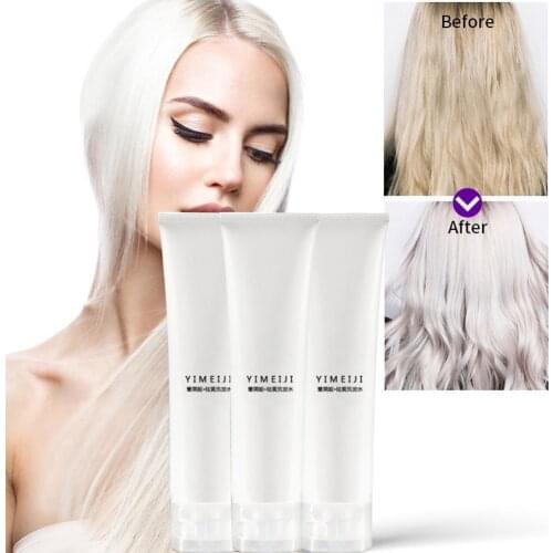 100ml Professional Blonde Bleached Highlighted Shampoo For Blonde Wholesale Purple Shampoo Hair Shampoos Effective Revitali D7C0