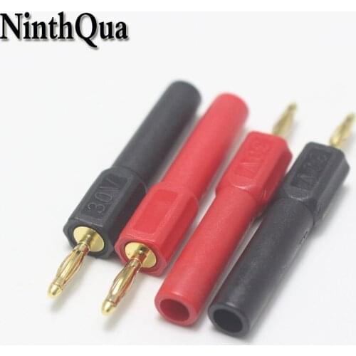1pcs 2mm Male to 4mm Female Banana Plug Jack for Speaker Test Probes Converter Connectors Accessories 30V 10A