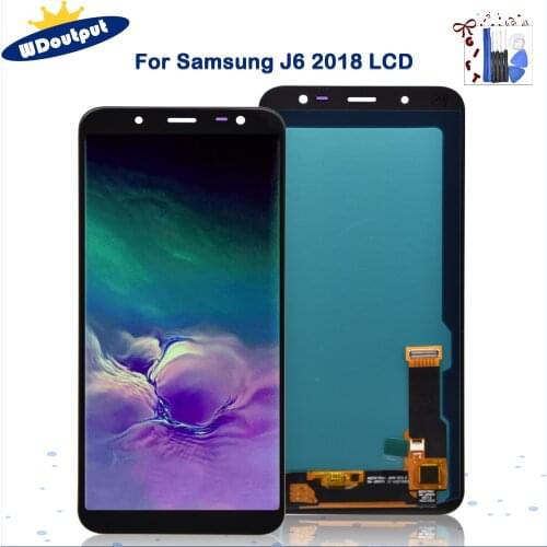 Spuer AMOLED 5.6" LCD Display For Samsung Galaxy J6 2018 J600F J600L J600G SM-J600FN LCD Display Touch Screen Digitizer Assembly
