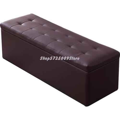 Clothing store shoe changing stool shoe cabinet household bed end storage sofa stool rectangular rest shoe store long storage st